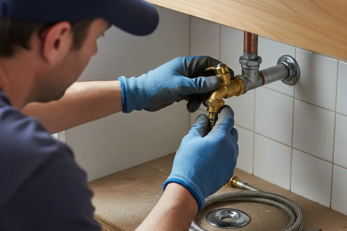 Shutoff valve and fitting work during Faucet and Fixture Repair in Cos Cob